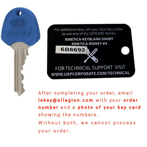 Extra Key for K4 3 Star Euro Cylinder