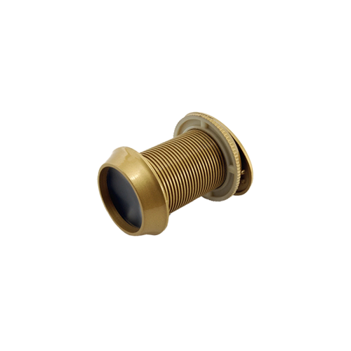 Plastic Ultra Wide Angle Secure to View Door Viewer - Gold