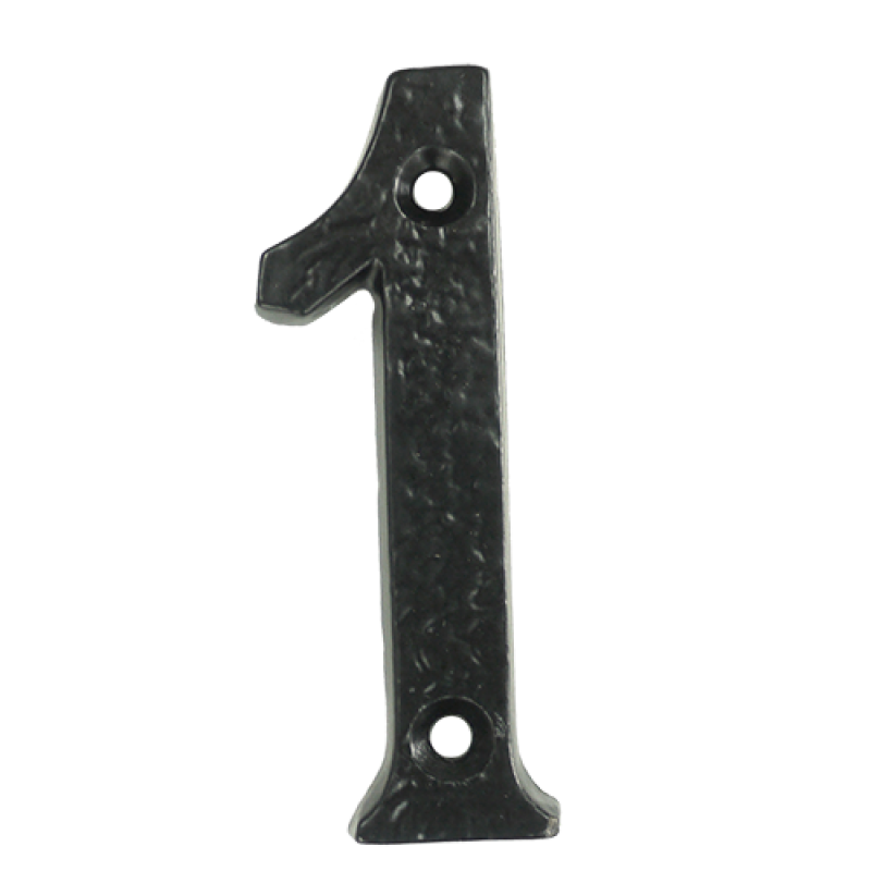 Black Iron Front Door Number