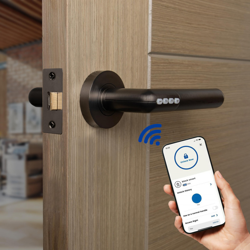 Intelligent Hardware Electronic Smart Door Handle with Code & Bluetooth