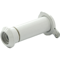 Wooden and Composite Door Viewer in White with 12mm barrel in 38-63mm