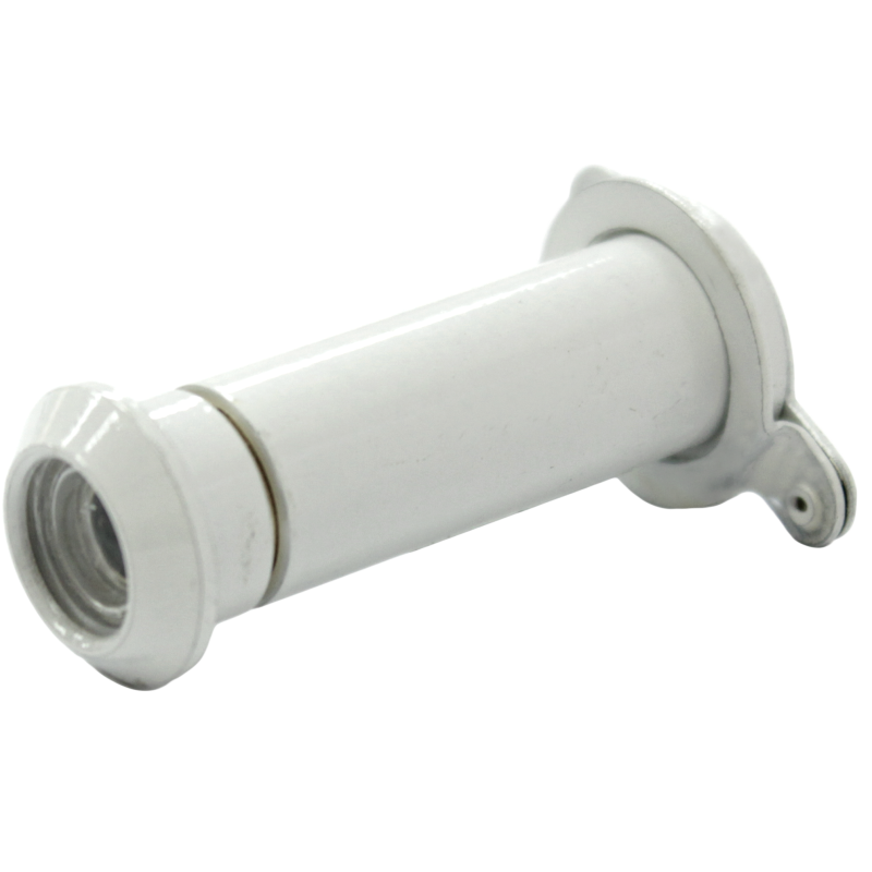 Wooden and Composite Door Viewer in White with 12mm barrel in 38-63mm