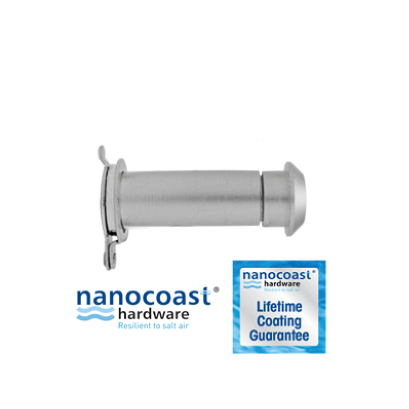 Nanocoast Wooden and Composite Door Viewer in Satin Stainless Steel with 12mm barrel in 38-63mm