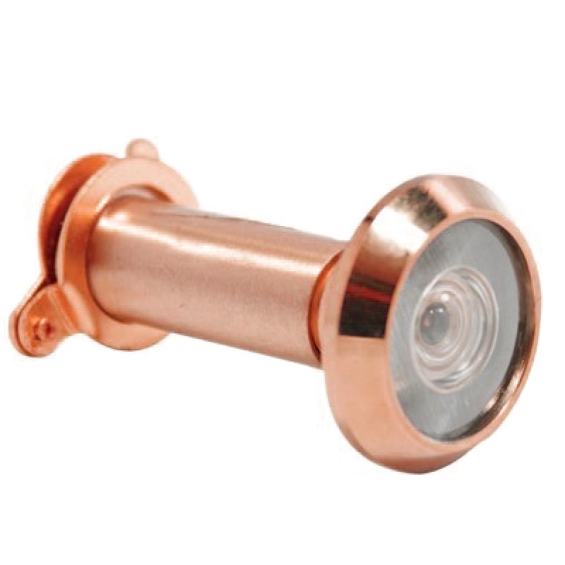 Wide Angle Door Viewer with 12mm Barrel in Rose Gold (35-55mm)