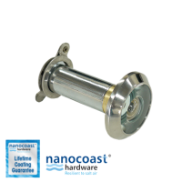 Nanocoast Wide Angle Mirror Polished Door Viewer with 12mm Barrel