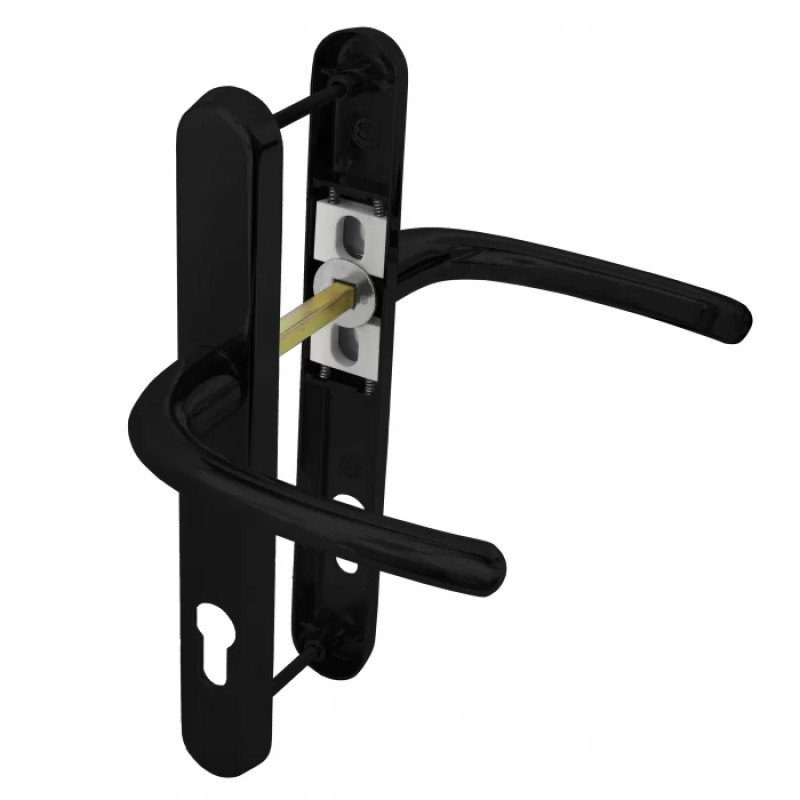 Schlosser Technik 92mm UVPC Door Lever / Lever Sprung Door Handle Set