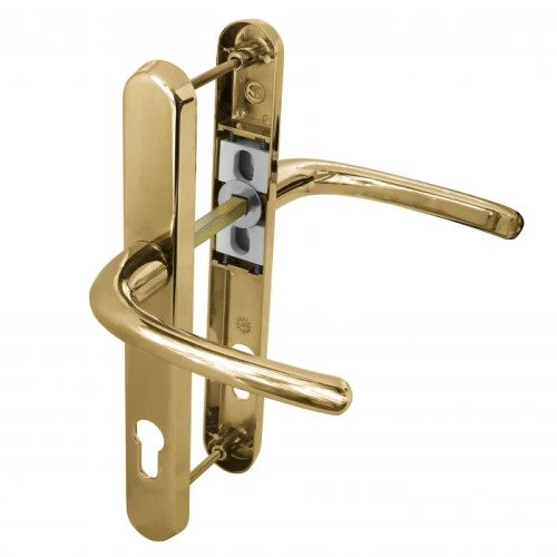 92mm UVPC Door Lever/Lever Sprung Door Handle Set