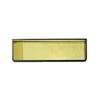 10 Inch (250mm) DOORMASTER Polished Gold Anodised Letter Box