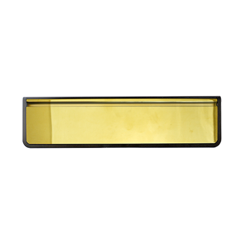 12 Inch (300mm) DOORMASTER Polished Gold Anodised Letter Box