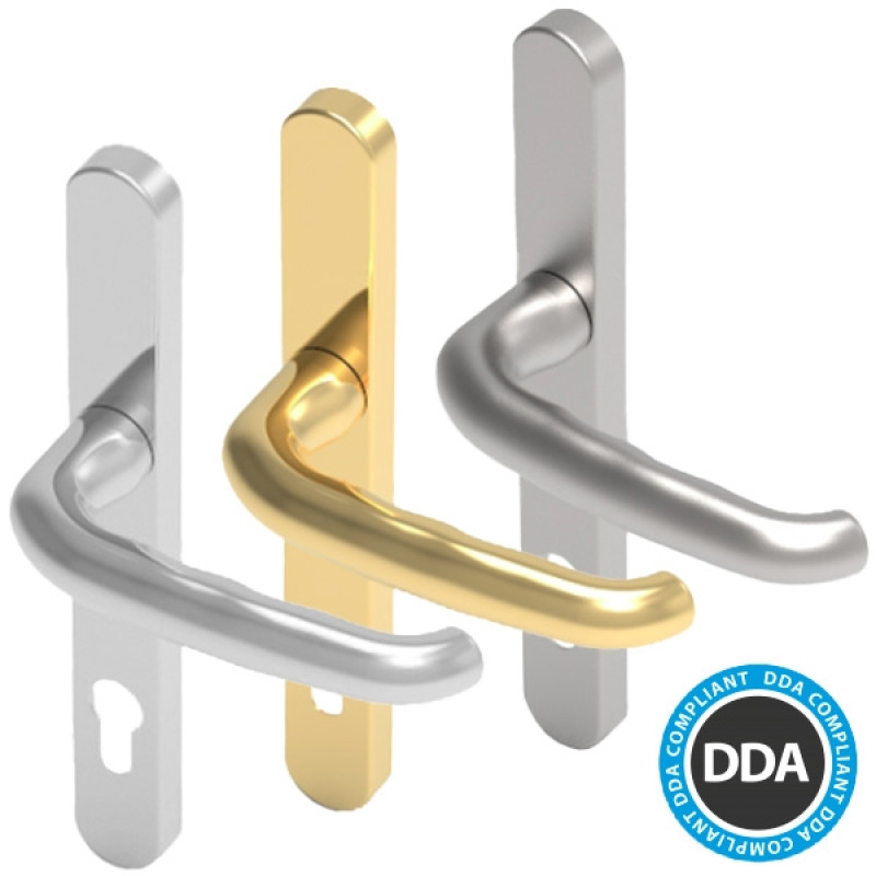 DUO 243mm Stainless Steel Door Handle (DDA/EA Compliant)