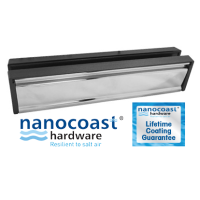 Nanocoast 12 Inch Framemaster Mirror Polished Letter Box with Black Frame