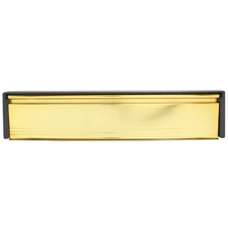 Nanocoast 12 Inch Framemaster PVD Gold Letter Box with Black Frame