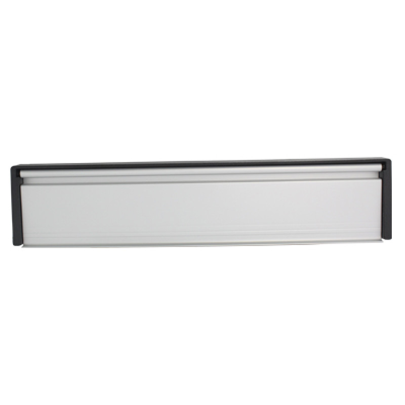 12 Inch Framemaster Letter Box in Silver Anodised for Door Thicknesses between 20-40mm and 40-80mm