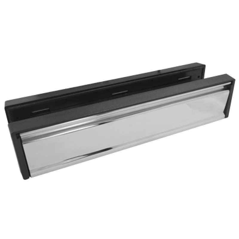 Nanocoast 12 Inch Framemaster Mirror Polished Letter Box with Black Frame