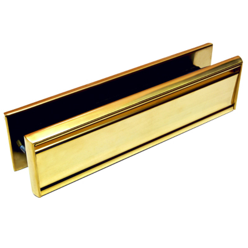 Nanocoast 12 Inch All Stainless Steel PVD Gold Letter Box