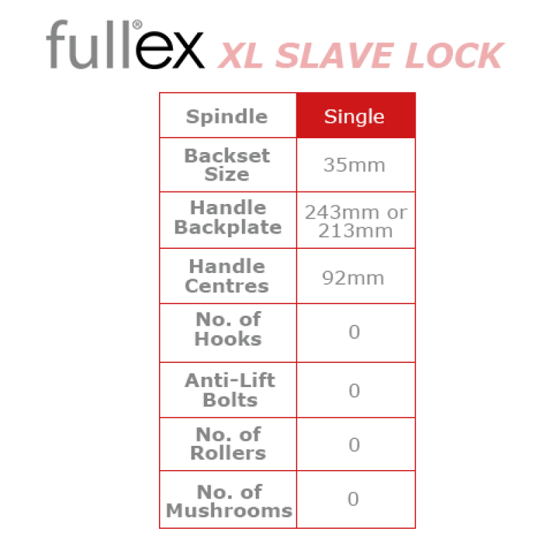 Fullex XL Slave Lock