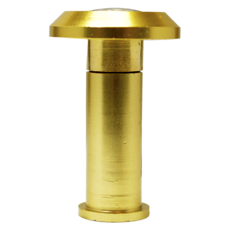 Wide Angle Door Viewer with 12mm Barrel in Gold Anodised (35-55mm)