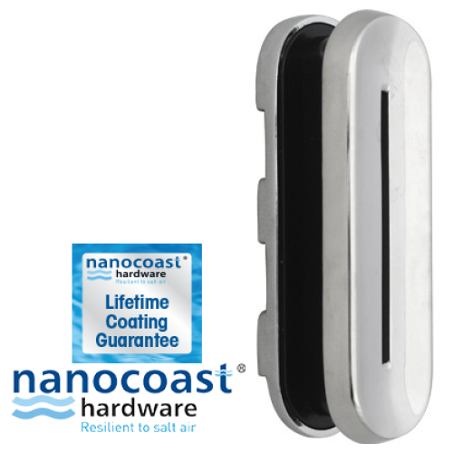 Nanocoast Identity Card Entry Slots in Mirror Polished Stainless Steel for 40-80mm Door Thicknesses