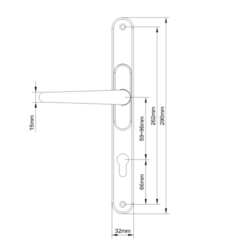 Intelligent Hardware Adapt A Lever (Adjustable Handle)