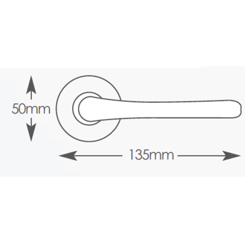 Intelligent Hardware Atlantic Lever on Round Rose