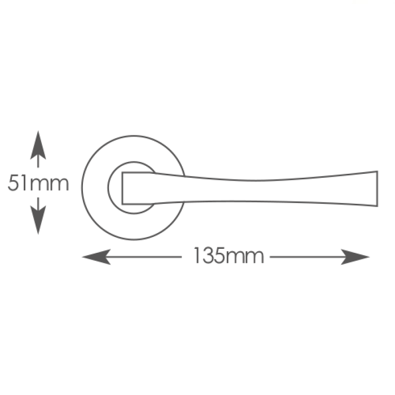 Intelligent Hardware Hawk Lever on Round Rose