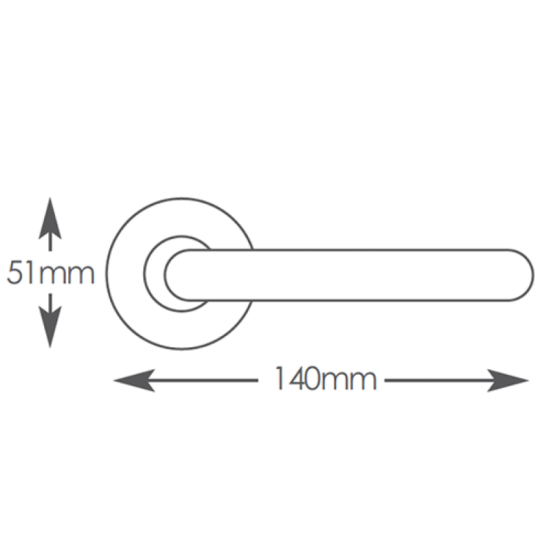 Intelligent Hardware K2 Lever on Round Rose