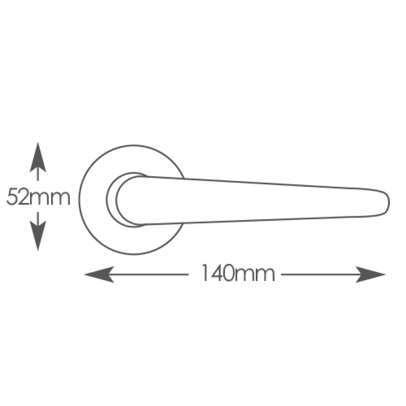 Intelligent Hardware Olympus Lever on Round Rose