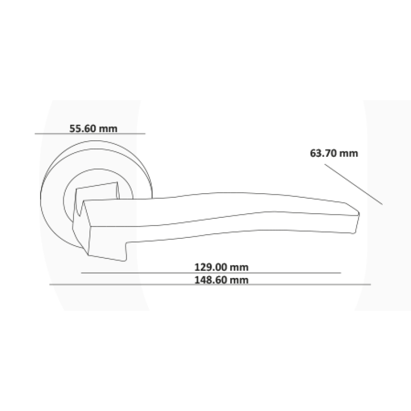 ORO & ORO Ergonomic Lever on Round Rose