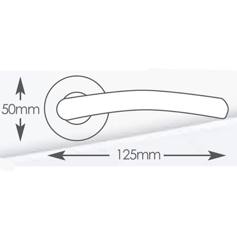 Intelligent Hardware Ripon Lever on Round Rose