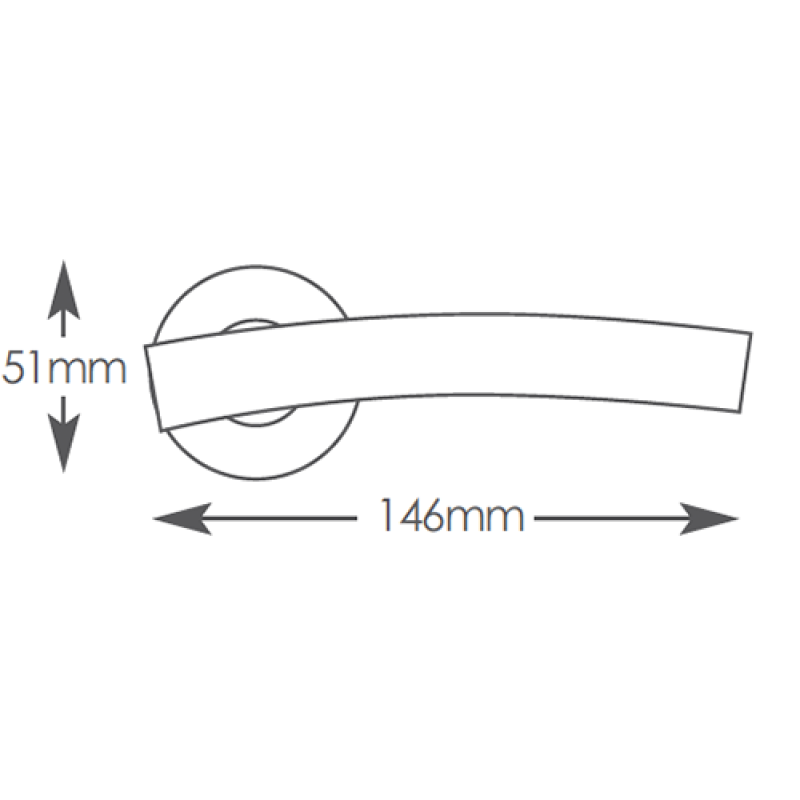 Intelligent Hardware Scafell Lever on Round Rose