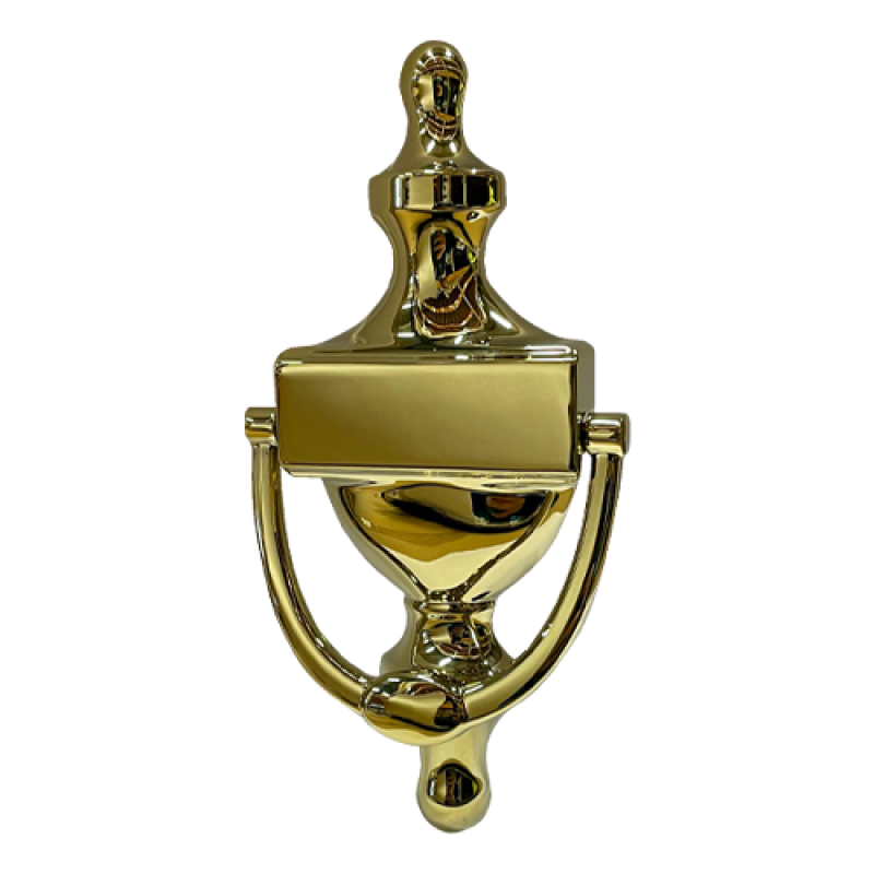 Intelligent Hardware 152mm Victorian Urn Door Knocker - Evershine Brass Finish