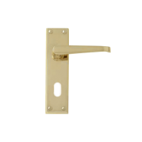 Intelligent Hardware Victorian Straight Lever on Backplate – Oval Profile Lock