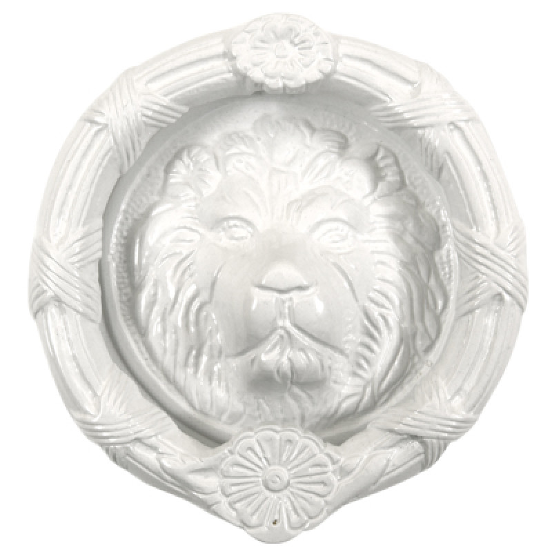 6 Inch Diameter Lions Head Round Door Knocker