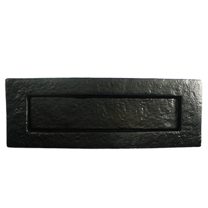 Black Iron Plain Letterplate