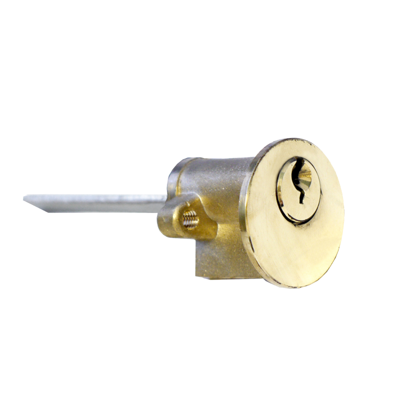 Polished Brass 6 Pin Rim Cylinder (70mm)