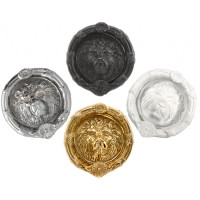 6 Inch Diameter Lions Head Round Door Knocker