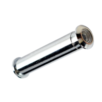 Long Door Viewer in Polished Chrome with 12mm barrel in 55-75mm