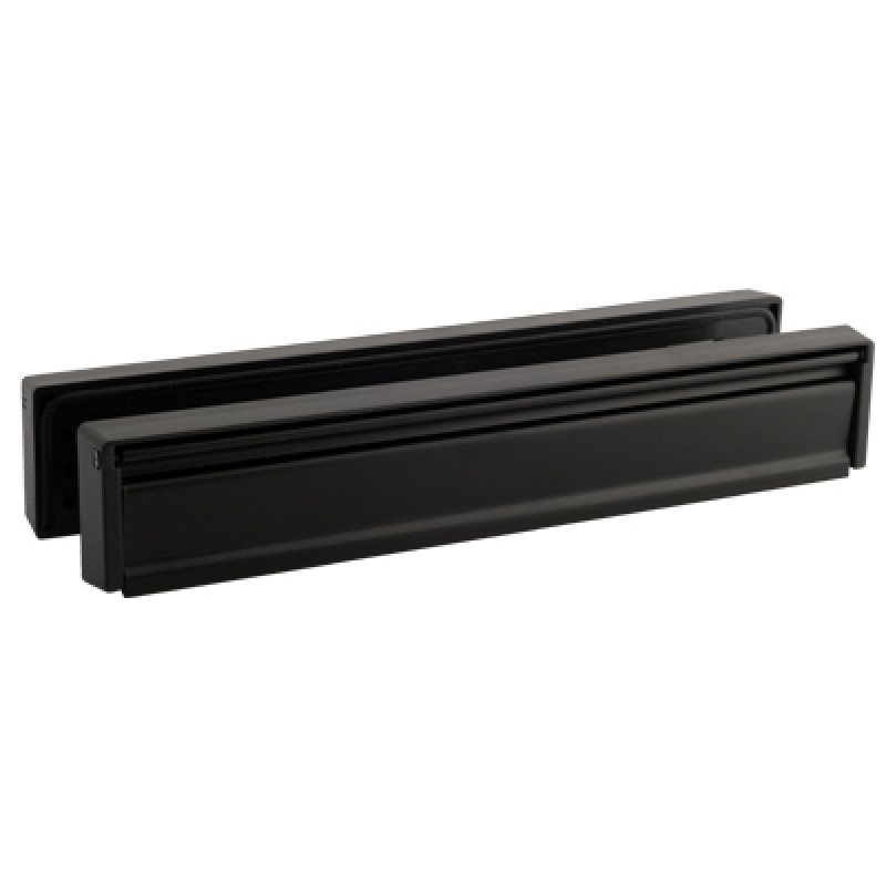 Slimline Letter Box (40/80) with Black Flap and Frame