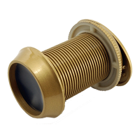 UAP Gold Plastic Ultra Wide Angle Secure to View Door Viewer