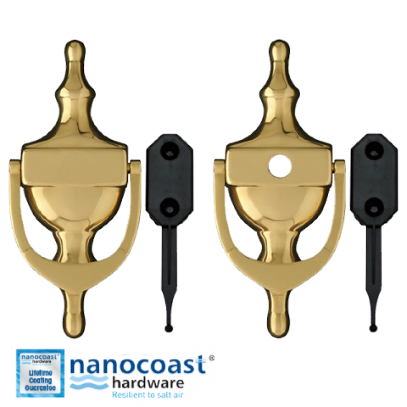 Nanocoast 6 Inch Victorian Urn Hidden Fix Door Knocker