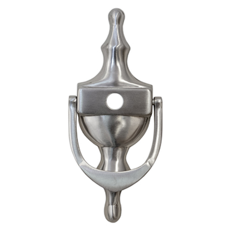 6 Inch Victorian Urn Door Knocker in Satin Stainless