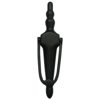 8 Inch Slimline Victorian Urn Bolt Fix Door Knocker - Black