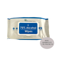 36 x 75% Alcohol Wipes (50 Pack) - Full Box Quantity