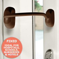 Brown Fixed Window Restrictor