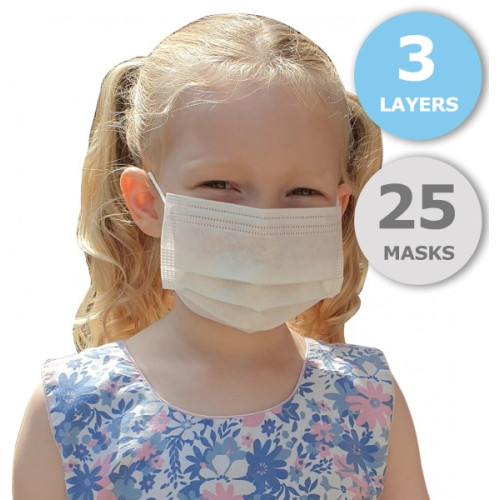 25 x 3 Layer Children's Face Masks