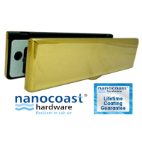 Nanocoast iPlate PVD Gold Letter Box