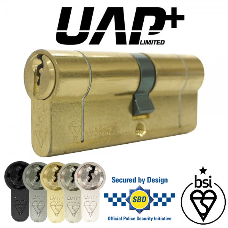 UAP+ 1 Star Kitemarked Key/Key Euro Cylinder Door Locks